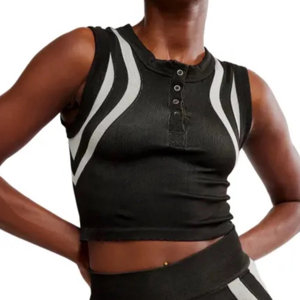 FP Movement Black and Gray Women's Sleeveless Top “Muscle Kick”